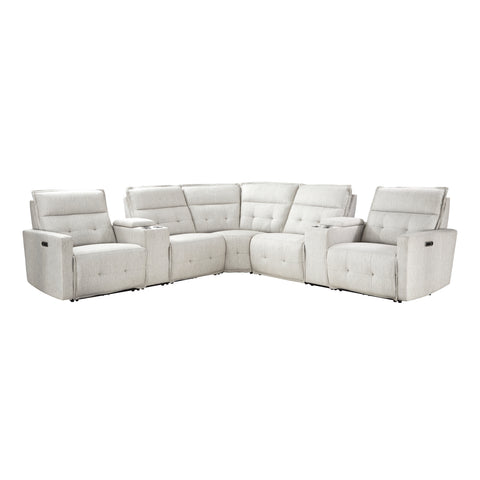 Cotterill (7)7-Piece Modular Power Reclining Sectional with Power Headrests