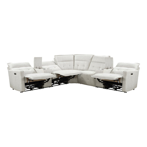 Cotterill (7)7-Piece Modular Power Reclining Sectional with Power Headrests