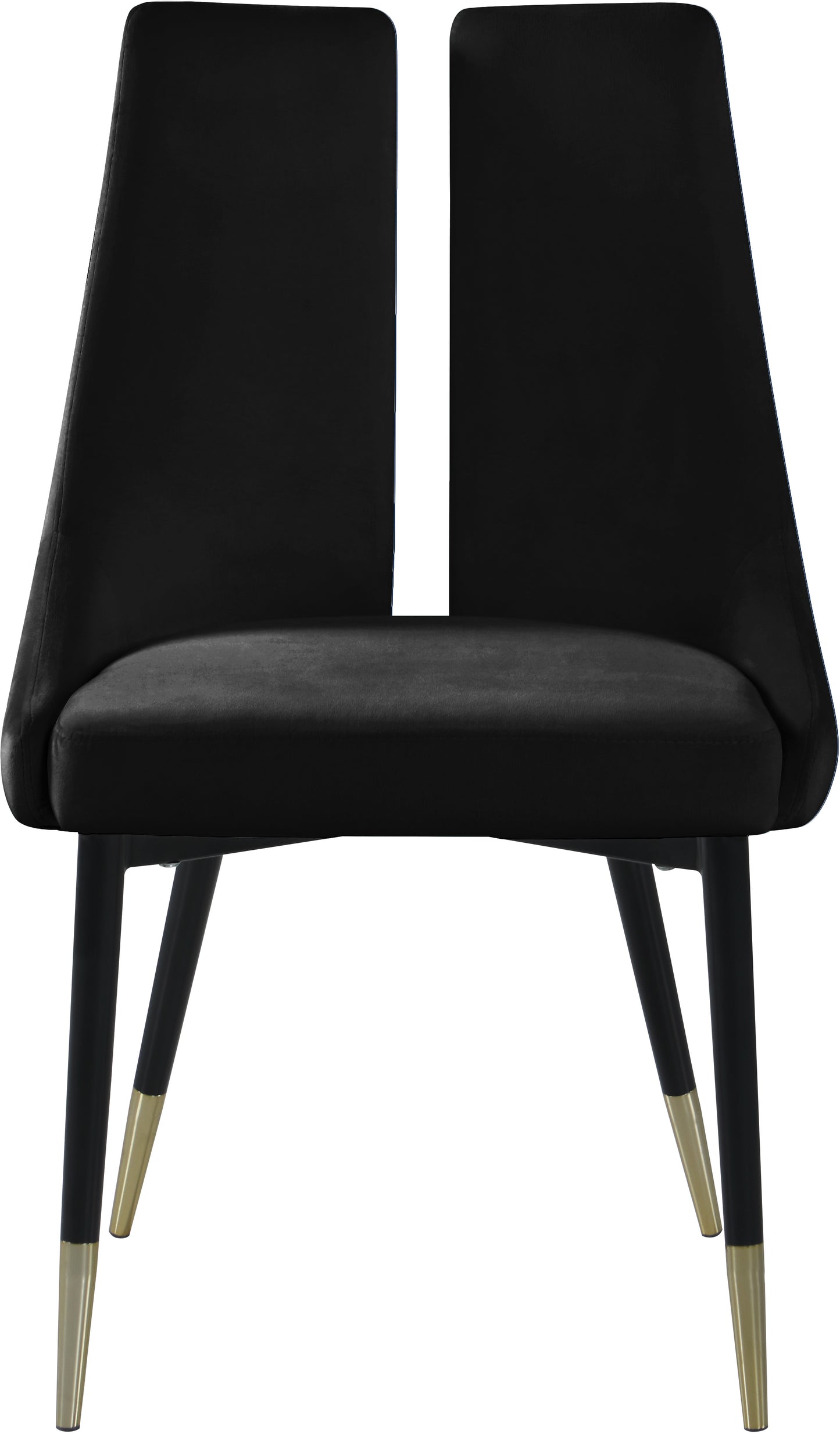 lainy black velvet dining chair c