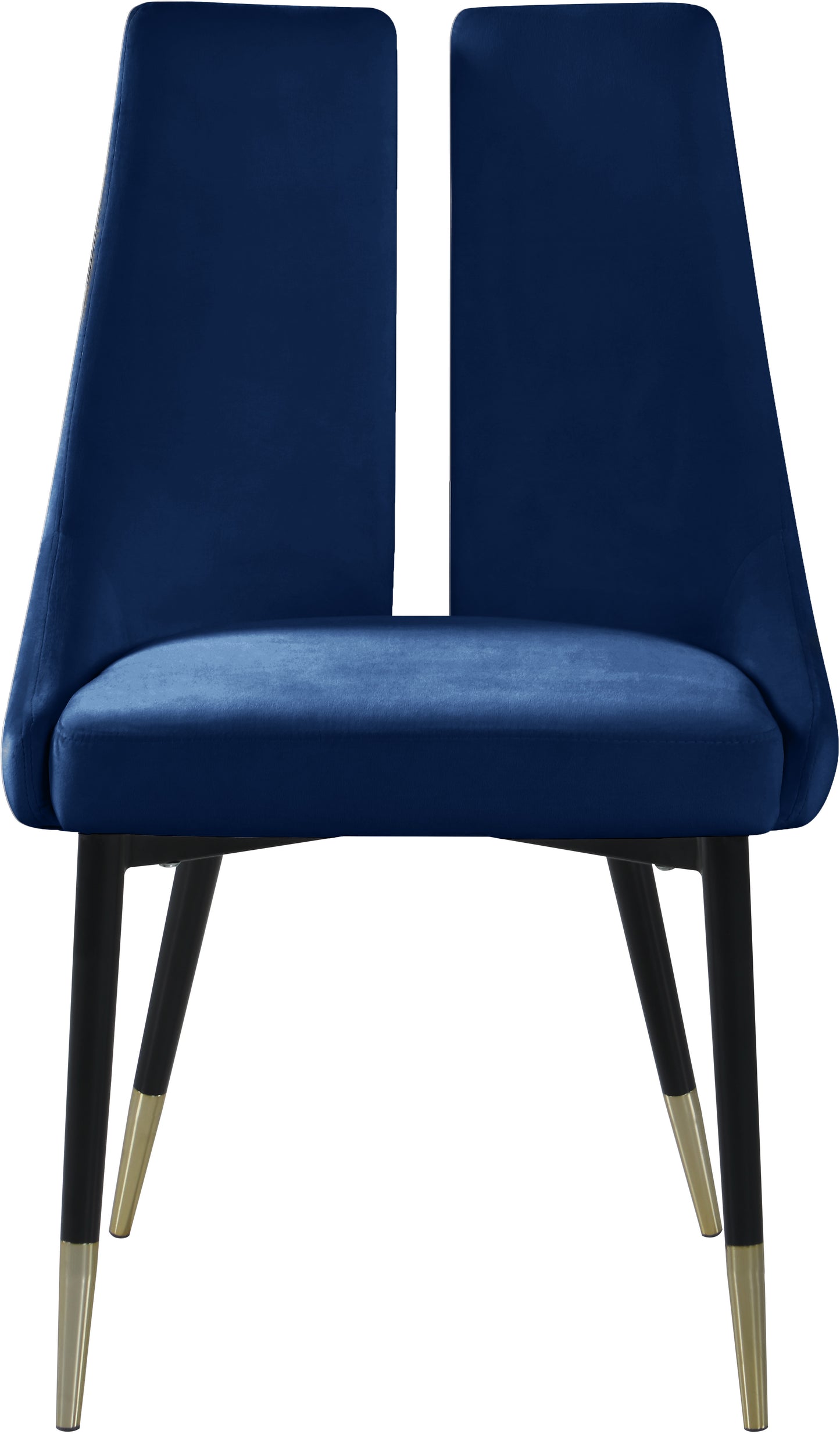 lainy navy velvet dining chair c