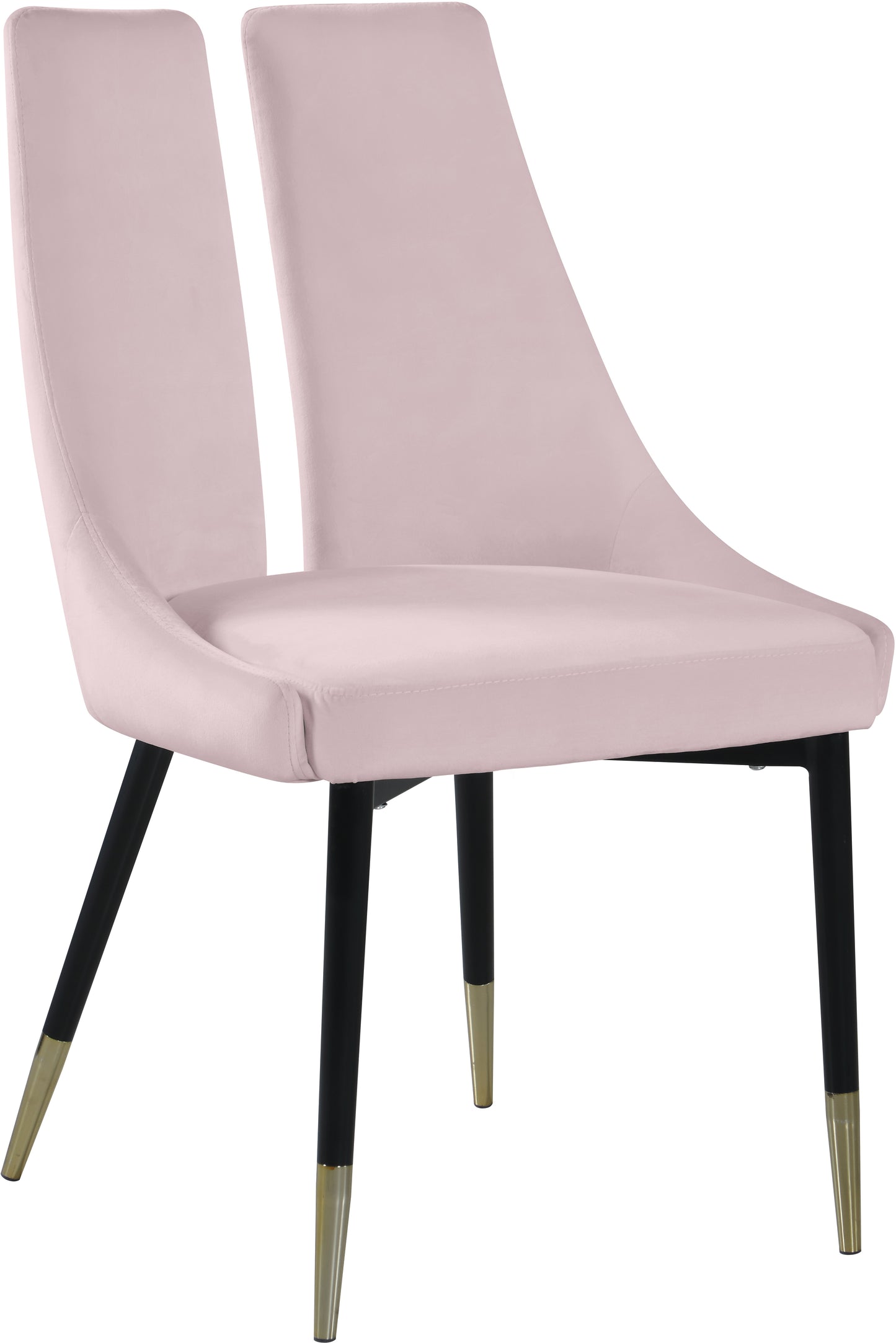 lainy pink velvet dining chair c