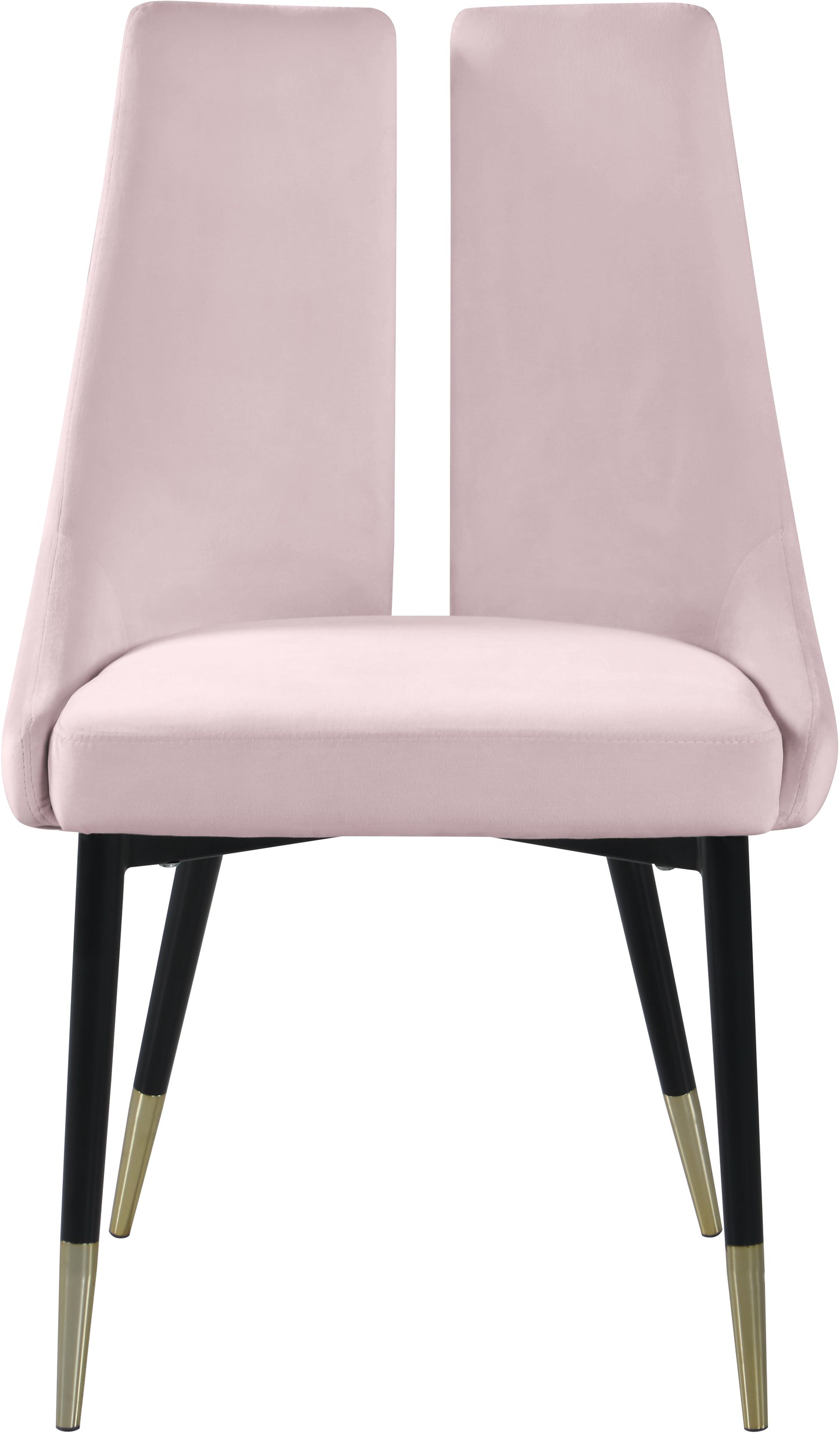 lainy pink velvet dining chair c