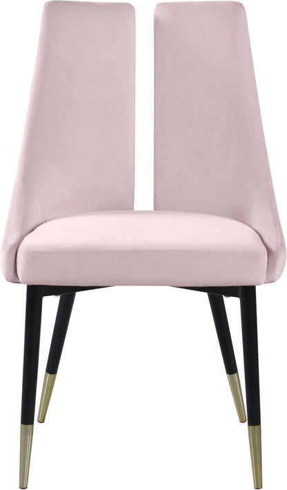 Lainy Pink Velvet Dining Chair C