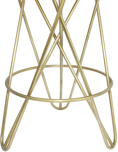 Turin Gold Iron Counter Stool Gold