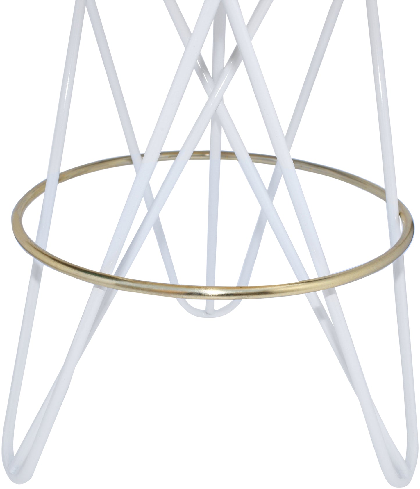 turin white iron counter stool white