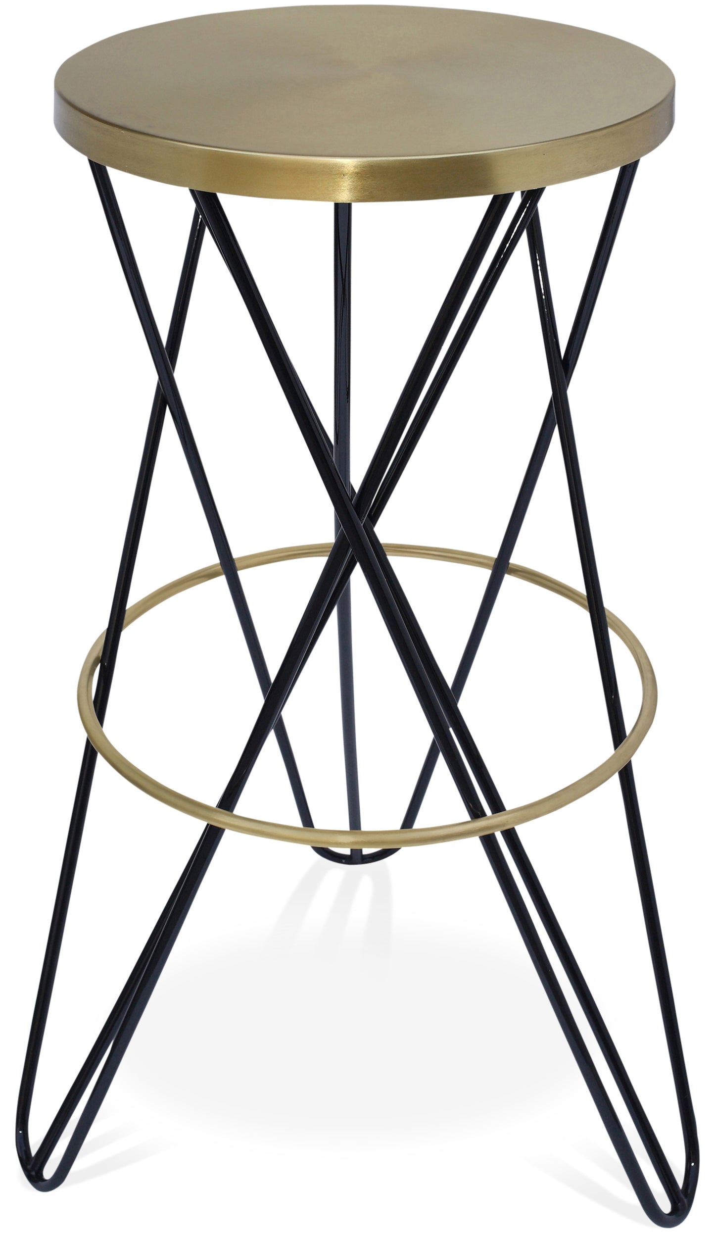 mykonos black iron bar stool