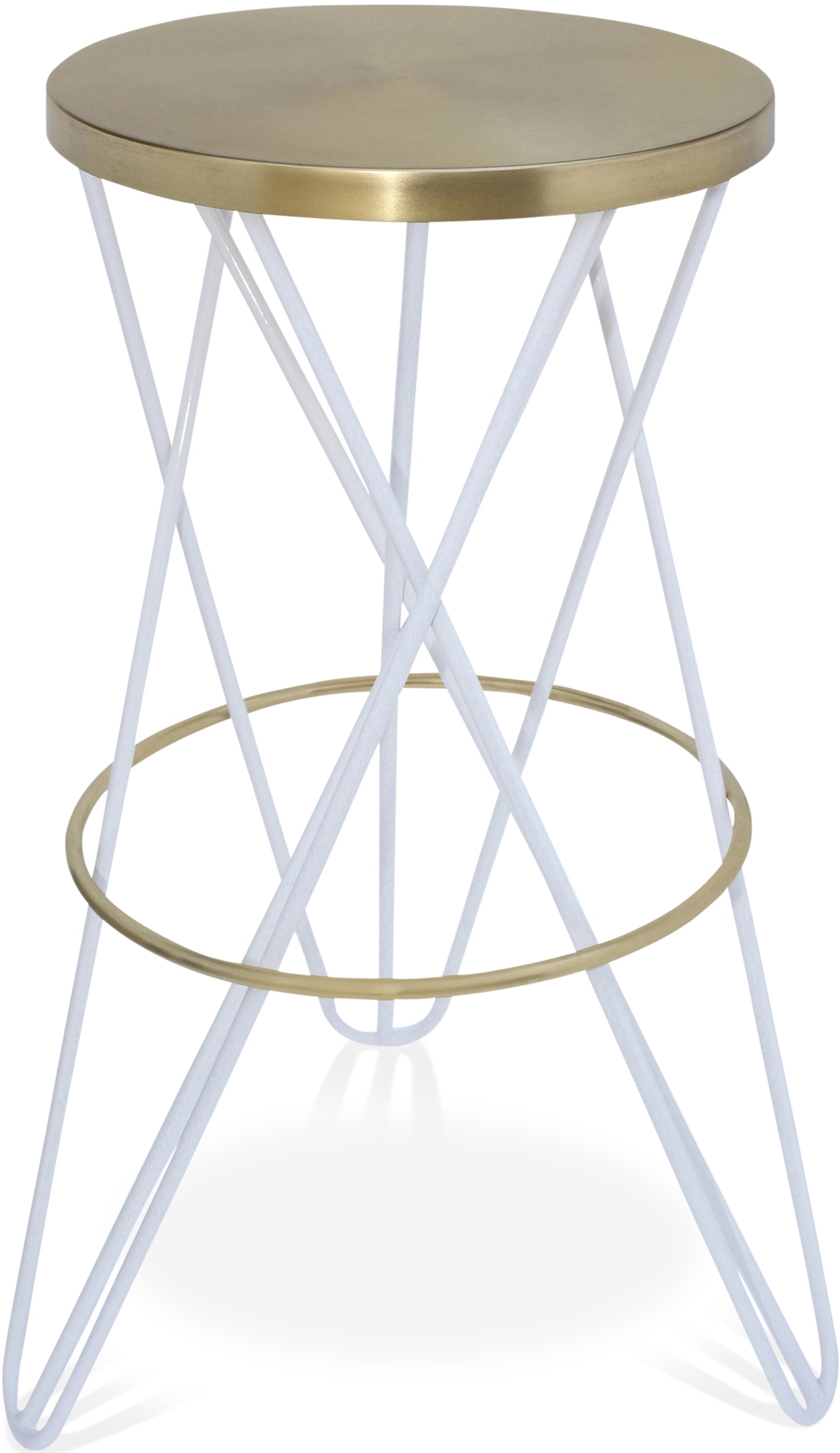 mykonos white iron bar stool