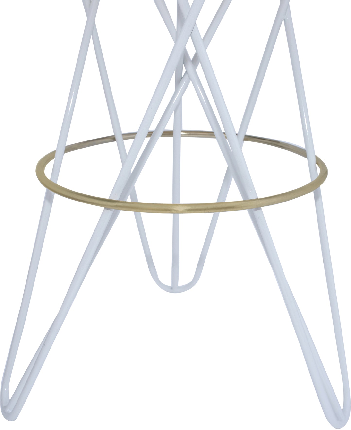 turin white iron bar stool white