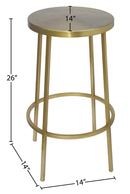 Genoa Gold Iron Counter Stool Gold