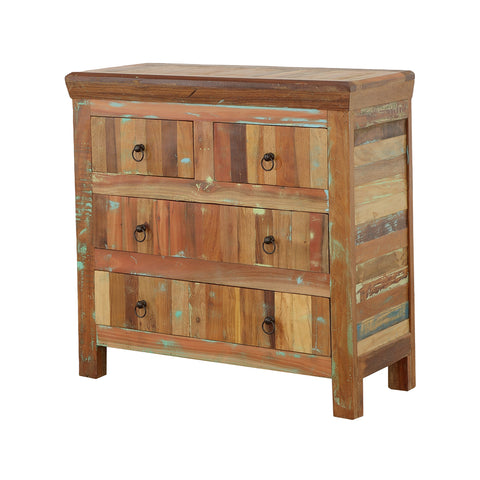 Fallon 4-drawer Solid Reclaimed Wood Accent Cabinet BrownReclaimed Wood