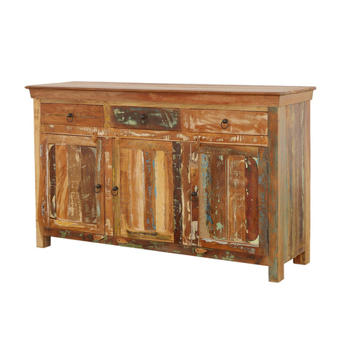 Fallon 3-door Solid Reclaimed Wood Accent Cabinet BrownReclaimed Wood