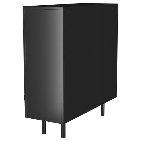 Houston 2-door Accent Storage Cabinet with Shelving BlackBlack