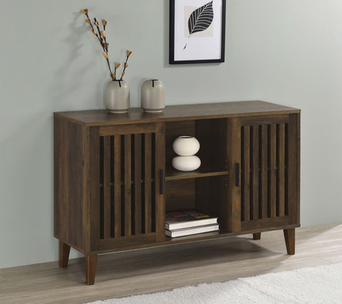 Ida 2-door Engineered Wood Accent Cabinet Dark PineDark Pine