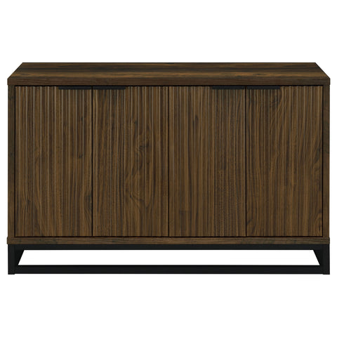 Mila 4-door Engineered Wood Accent Cabinet Dark PineDark Pine