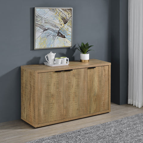 Greenfield 3-door Engineered Wood Accent Cabinet Mango BrownMango
