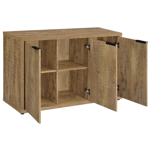 Greenfield 3-door Engineered Wood Accent Cabinet Mango BrownMango