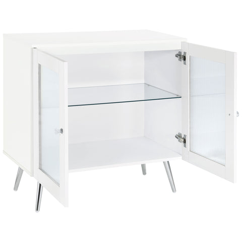 Henrietta 2-door Engineered Wood Accent Cabinet White High GlossWhite High Gloss