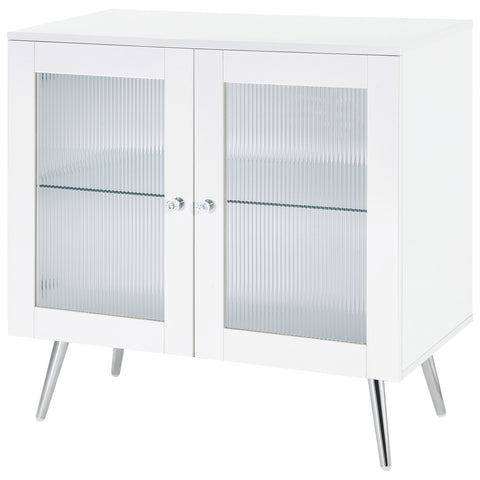 Henrietta 2-door Engineered Wood Accent Cabinet White High GlossWhite High Gloss