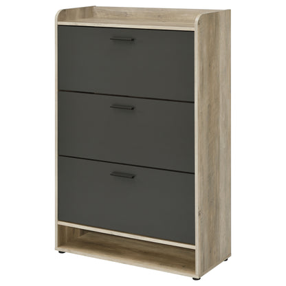 Aconitum 3-tier Engineered Wood Shoe Cabinet GreyGrey