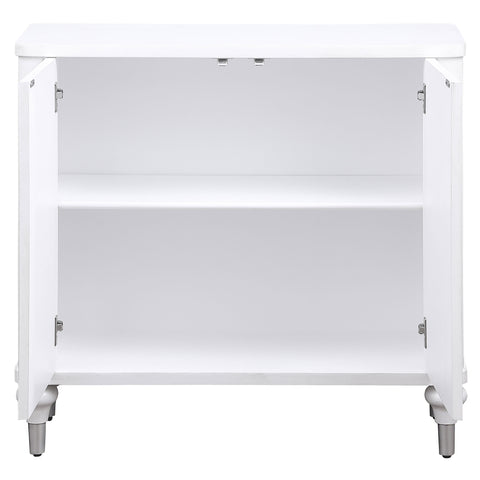 Raelynn 2-door Mandala Accent Cabinet Distressed WhiteDistressed White