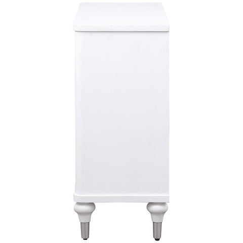 Raelynn 2-door Mandala Accent Cabinet Distressed WhiteDistressed White