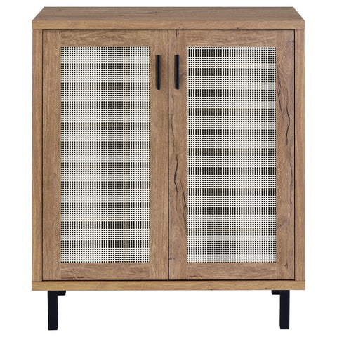 Gwyneth 2-door Shoe Storage Cabinet Natural Oak
