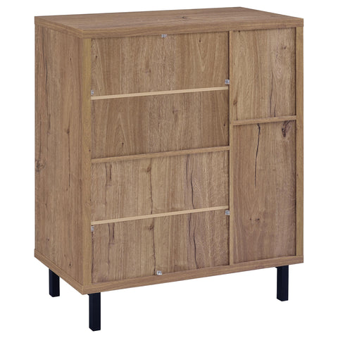 Gwyneth 2-door Shoe Storage Cabinet Natural Oak