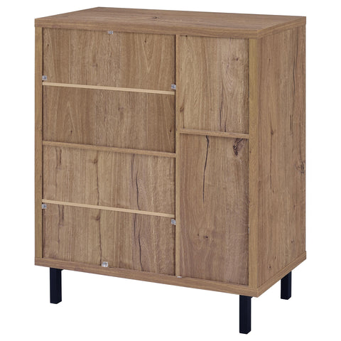 Gwyneth 2-door Shoe Storage Cabinet Natural Oak