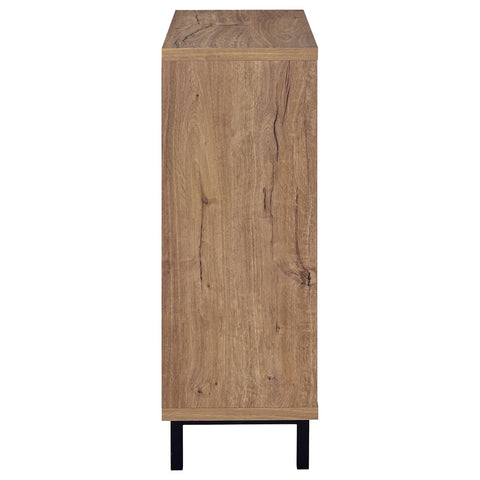 Gwyneth 2-door Shoe Storage Cabinet Natural Oak