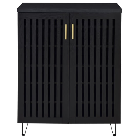 Eulaina 2-door Entryway Shoe Storage Cabinets Black