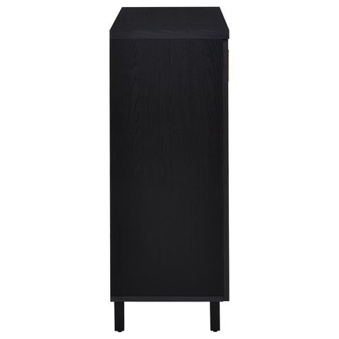 Eulaina 2-door Entryway Shoe Storage Cabinets Black
