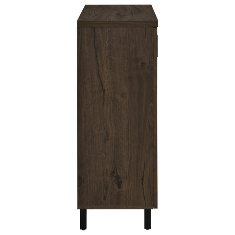 Eulaina 2-door Entryway Shoe Storage Cabinets Smoked Oak
