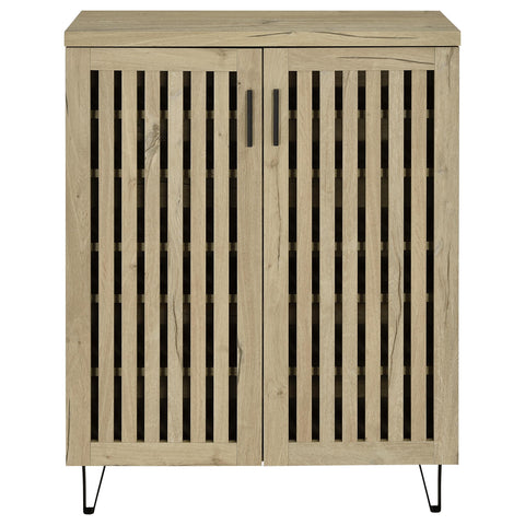 Eulaina 2-door Entryway Shoe Storage Cabinets White Oak