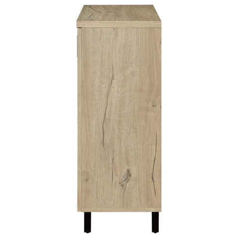 Eulaina 2-door Entryway Shoe Storage Cabinets White Oak