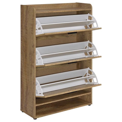 Lexley 3-tier Engineered Wood Shoe Cabinet Mango
