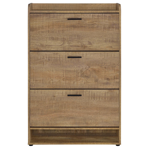 Lexley 3-tier Engineered Wood Shoe Cabinet Mango