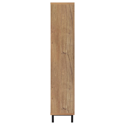 Gwyneth 80-inch 4-door Tall Shoe Storage Cabinet Natural Oak
