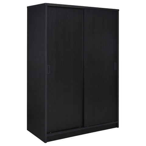 Antoine 2-door Bedroom Wardrobe Storage Cabinet Armoire Black