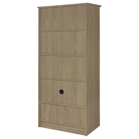 Brookmead 2-door Bedroom Wardrobe Storage Cabinet Armoire Latte