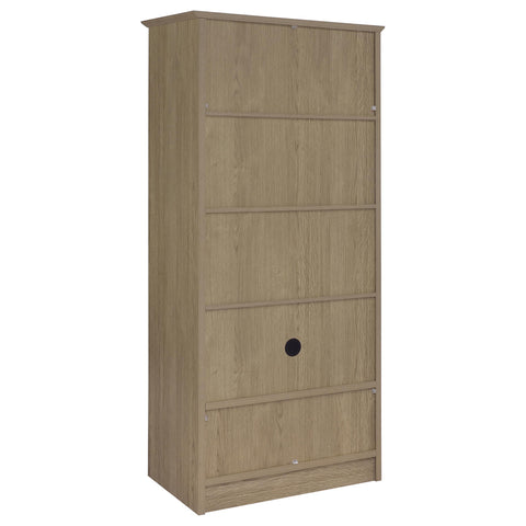Brookmead 2-door Bedroom Wardrobe Storage Cabinet Armoire Latte