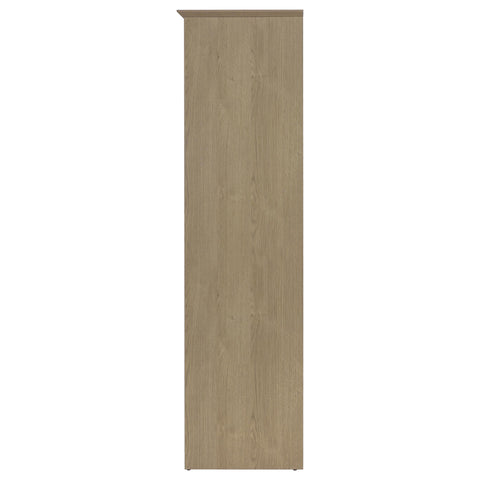 Brookmead 2-door Bedroom Wardrobe Storage Cabinet Armoire Latte