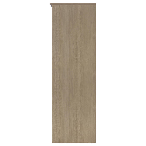 Cresswell 3-door Bedroom Wardrobe Storage Cabinet Armoire Latte