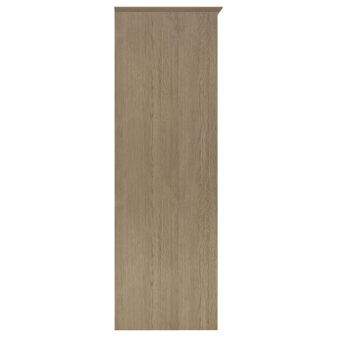 Jeffries 2-door Bedroom Wardrobe Storage Cabinet Armoire Latte