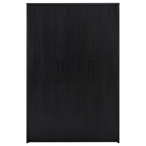 Tegan 3-door Bedroom Wardrobe Storage Cabinet Armoire Black