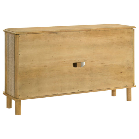 Redbridge 3-Door Rope Panel Sideboard Accent Storage Cabinet Natural