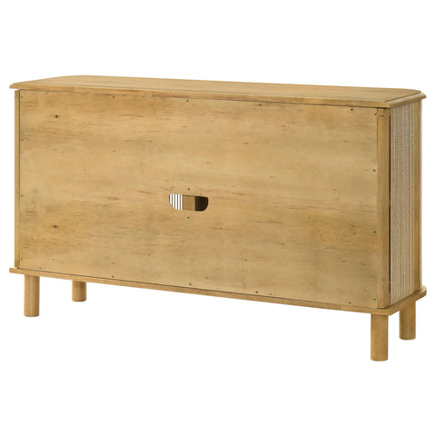 Redbridge 3-Door Rope Panel Sideboard Accent Storage Cabinet Natural
