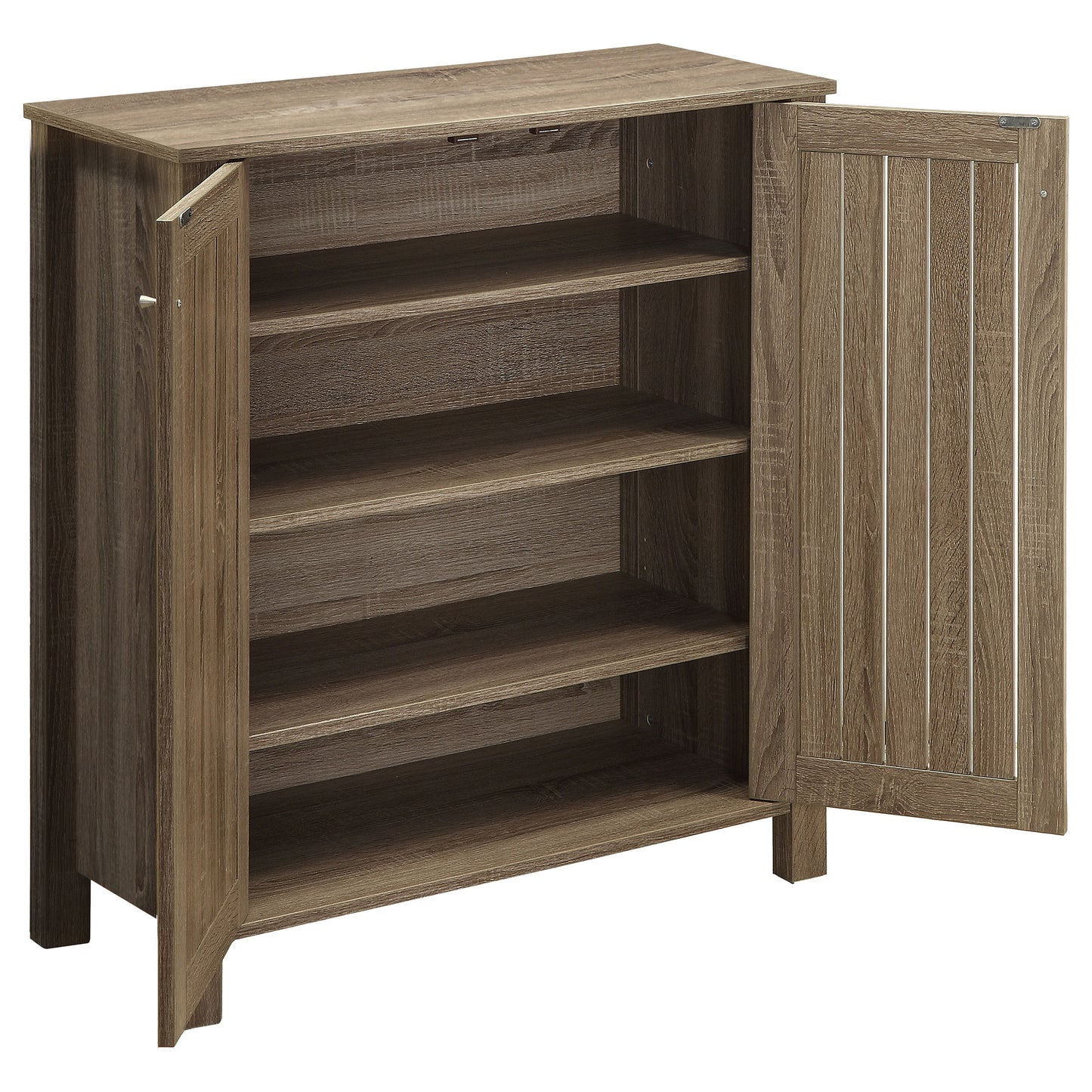 zaria 4-shelf engineered wood shoe cabinet dark taupedark taupe