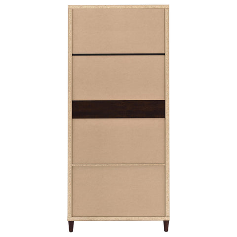 Haidera 2-door Tall Accent Storage Cabinet Rustic TobaccoRustic Tobacco