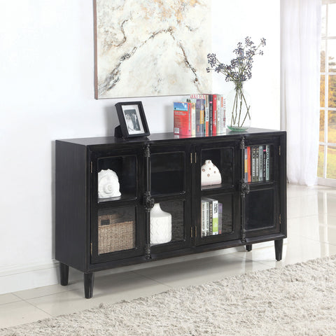 Lane 4-door Accent Cabinet BlackBlack