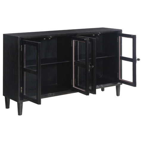 Lane 4-door Accent Cabinet BlackBlack